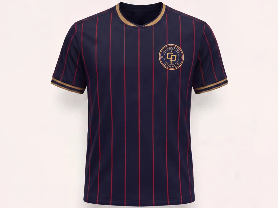 Men's CD Circular Patch Striped T-Shirt